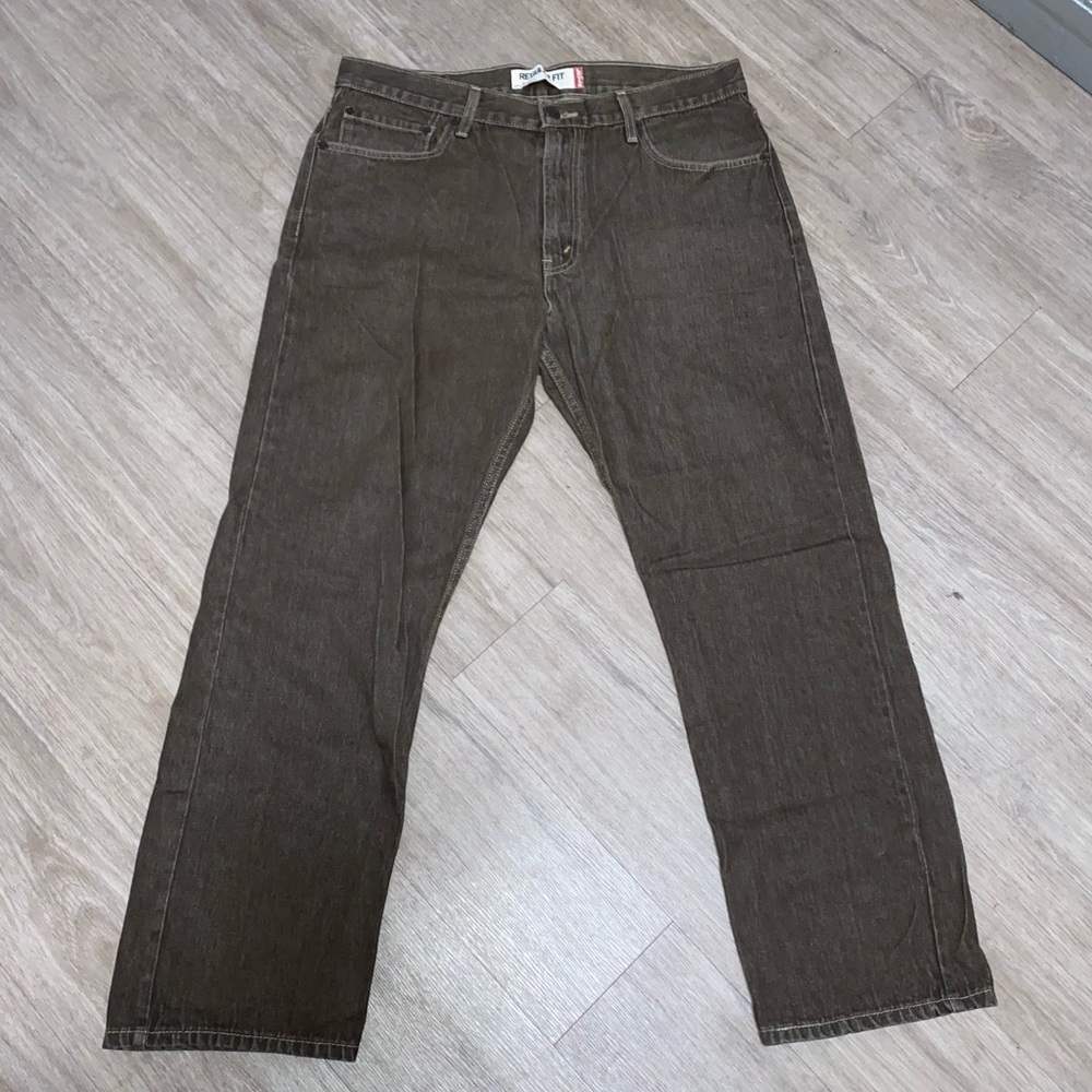 Mens Levi’s 505 jeans brown size 36x30